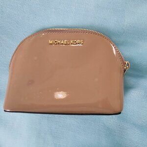 NEW W O T, MICHAEL KORS CLUTCH PURSE NUDE COLOR